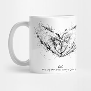 Father's love Scribble style Mug